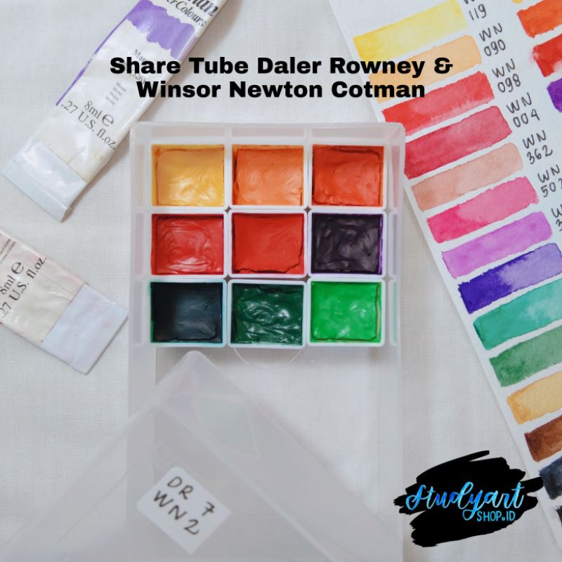 

SHARE TUBE Daler Rowney & Winsor Newton Cotman Watercolor Set 9