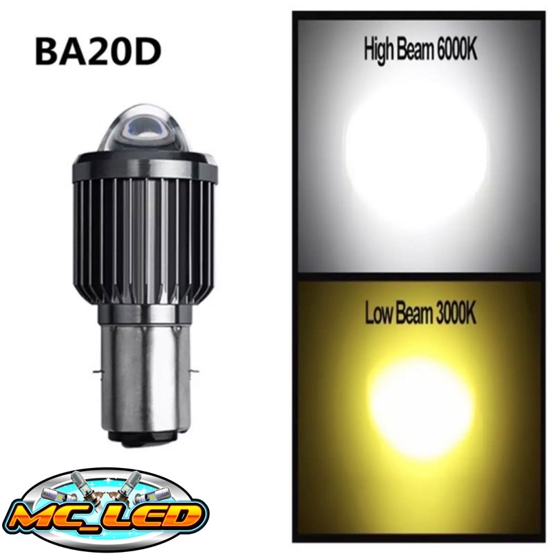 LAMPU LED LASER HEADLAMP D2 HIGH LOW H4 H6 BA20D 12-24V DUAL COLOR TERMURAH