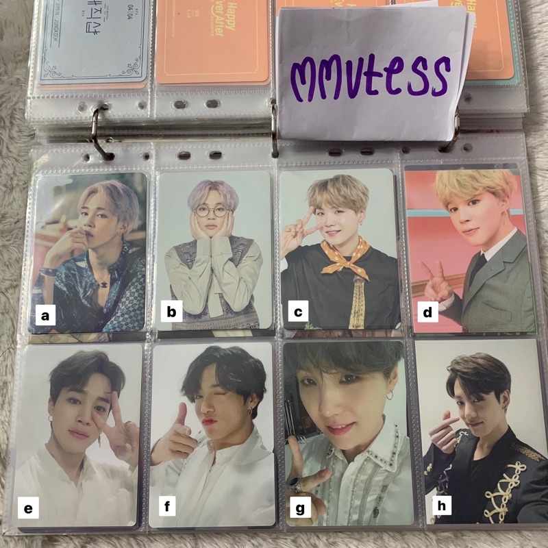 MPC MINI PHOTOCARD PC RING MAGIC SHOP JP SPC HEA JIMIN JUNGKOOK YOONGI SUGA