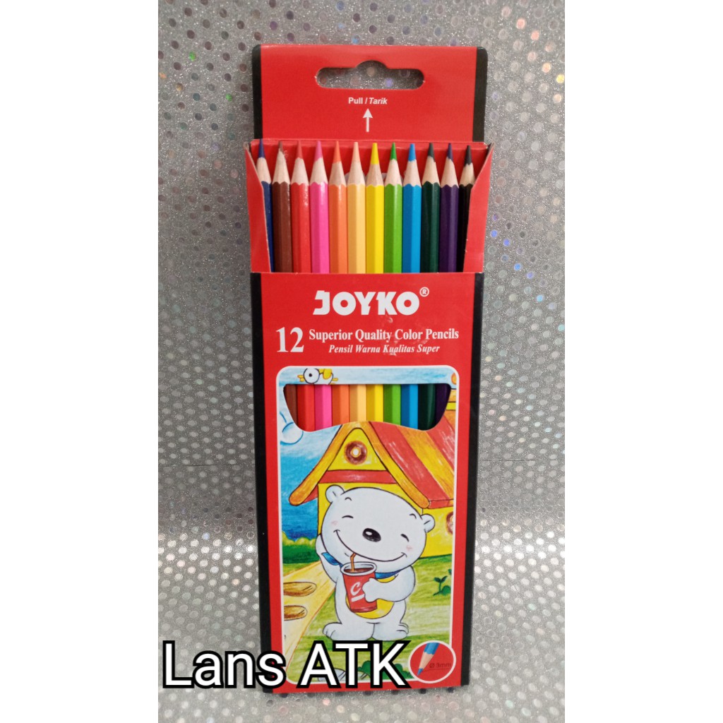 

Color Pensil / Pensil Warna Joyko Panjang 12 Warna CP-12PB