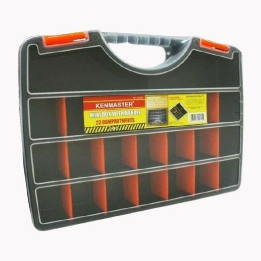 Plastik Mini Box 23 Compratment - Kenmaster Mini Tool Box 23 slot - Tempat Penyimpanan