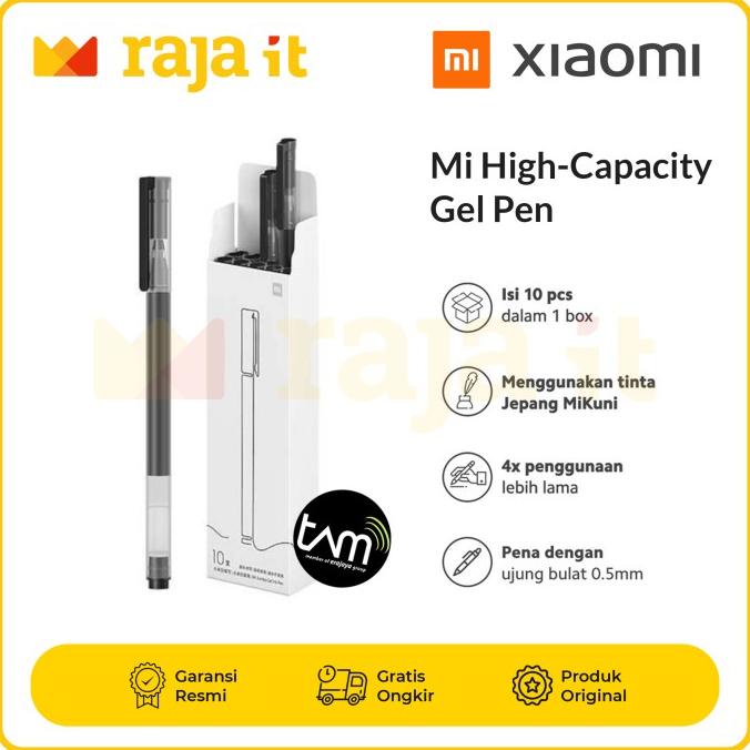 

\\\\\] XIAOMI Official Mi Pen High Capacity Gel Pen Alat Tulis Stationery