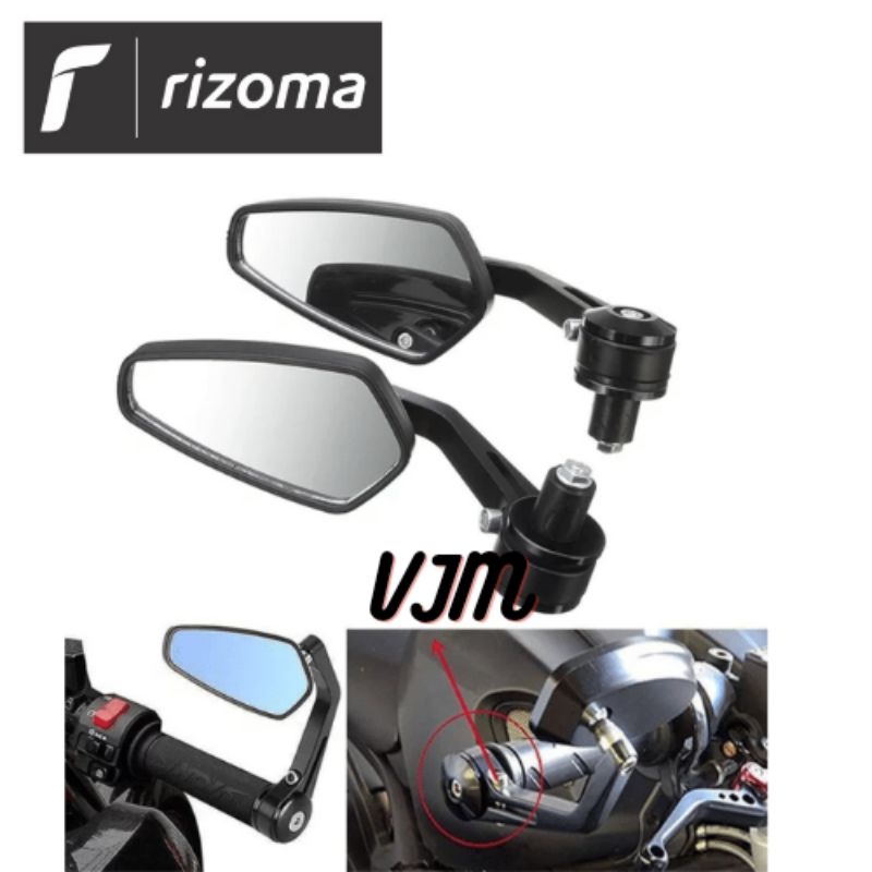 Spion Jalu Oval Rizoma / Spion Bar End Oval Universal Vario Mio Scopy Aerox Nmax