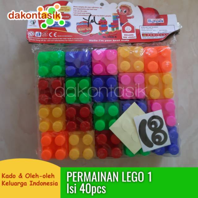 Mainan anak lego kreatif Blok  permainan puzzle balok 1