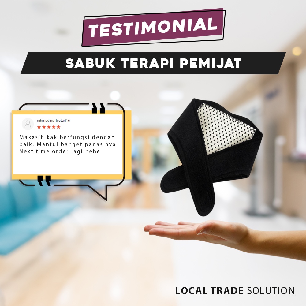 Sabuk Terapi Pemijat Pemanas Leher Magnetic Punggung Elektrik Tourmaline Therapy Neck Massager