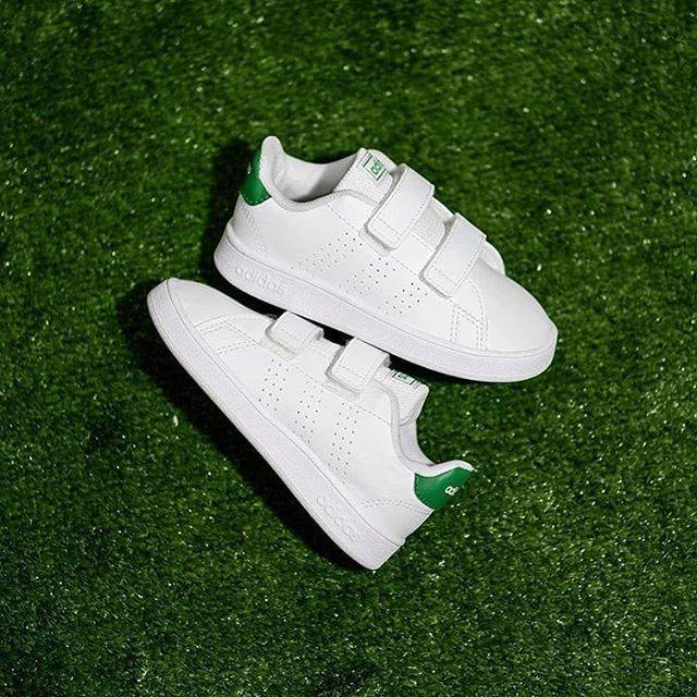 Sepatu Anak Adidas Neo Advantage White Green