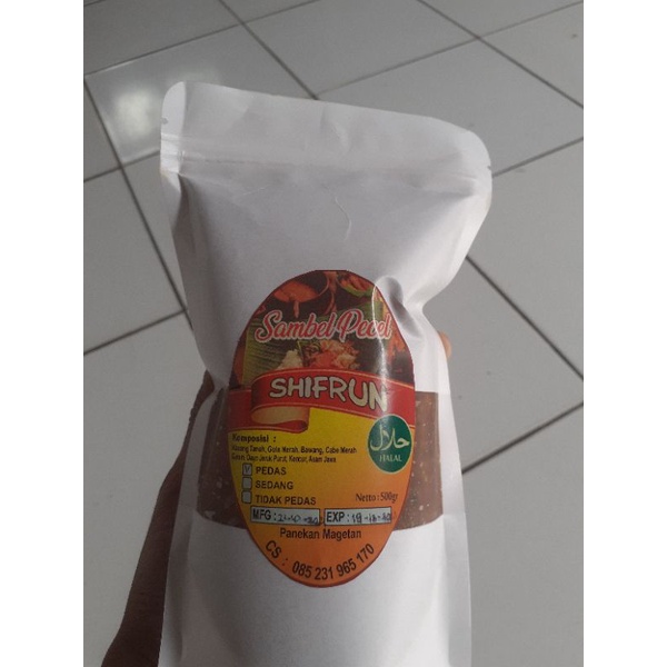 

Sambel Pecel Sangrai "SHIFRUN" 500gr