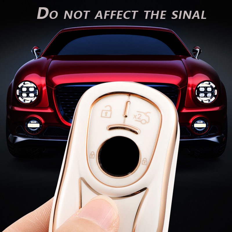 Untuk Buick Verano Encore GX GL6 Untuk Opel Vauxhall Astra K Corsa E Car Flip Key Cover Case Tas Holder Fob Shell Casing Pelindung