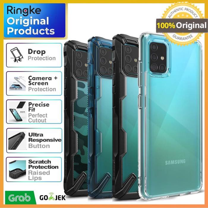 Original RINGKE Fusion X Case Samsung Galaxy A51 / A71 2020 - Casing - Hitam, Samsung A51