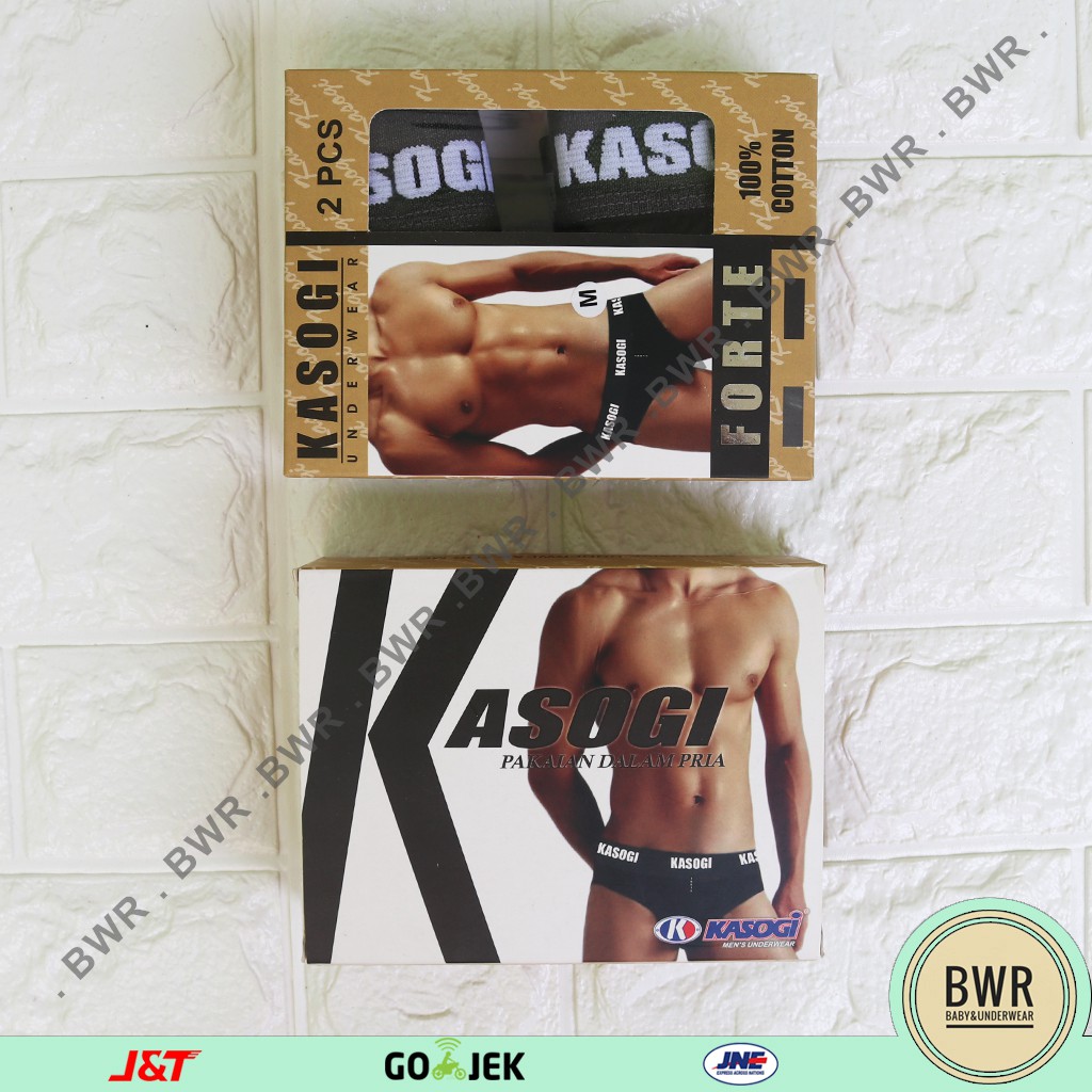 [ 2pc ] CD KASOGI Forte Coklat | Celana Dalam Pria Karet Boxer | Sempak Pria - Bwr