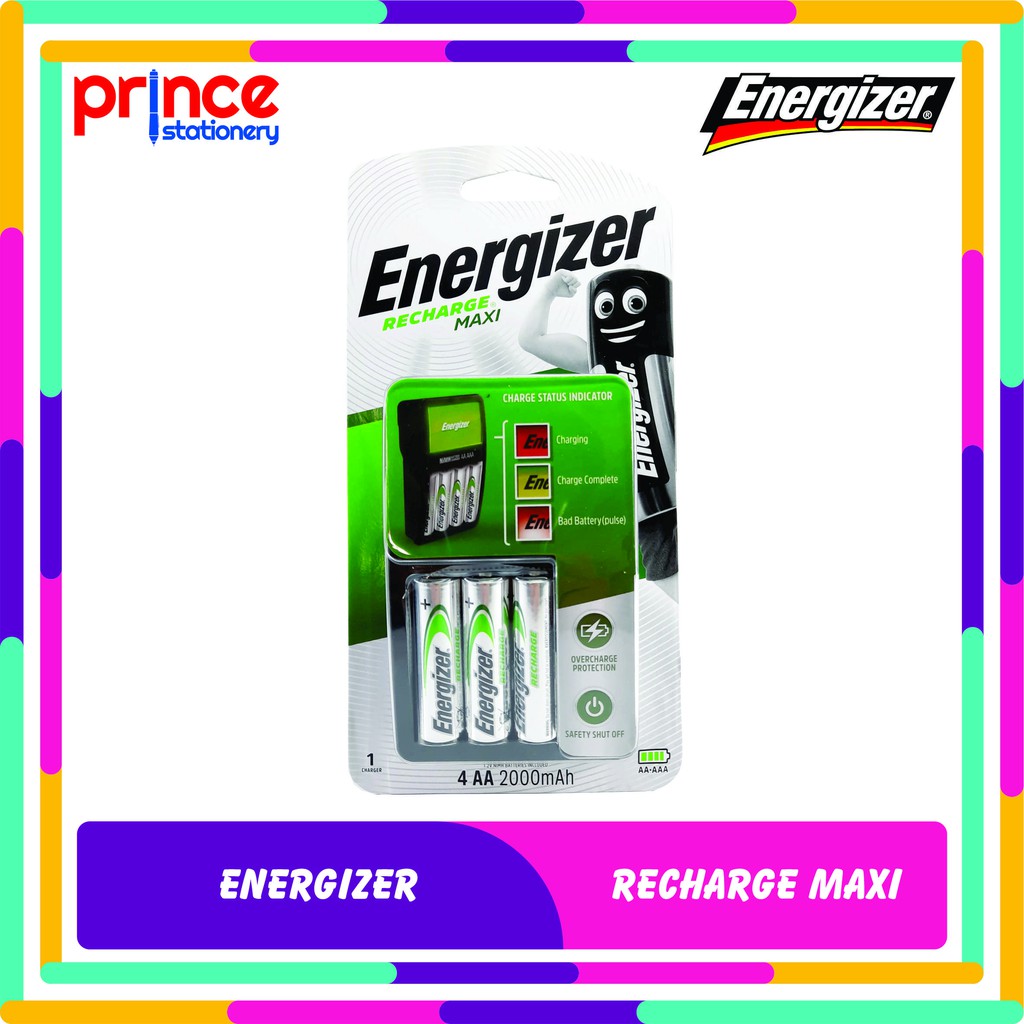 BATERAI CHARGER ENERGIZER RECHARGE MAXI | Shopee Indonesia