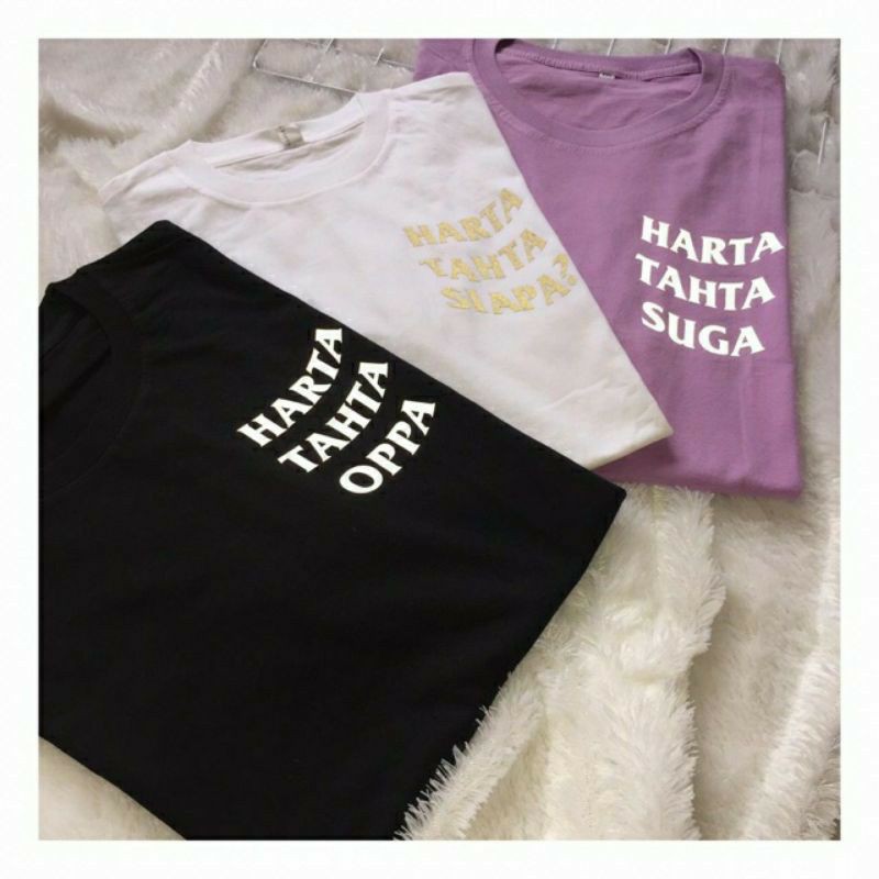 Kaos tshirt kpop Custom harta tahta(REQ NAMA) bts nct straykids txt jungkook Taehyung haechan