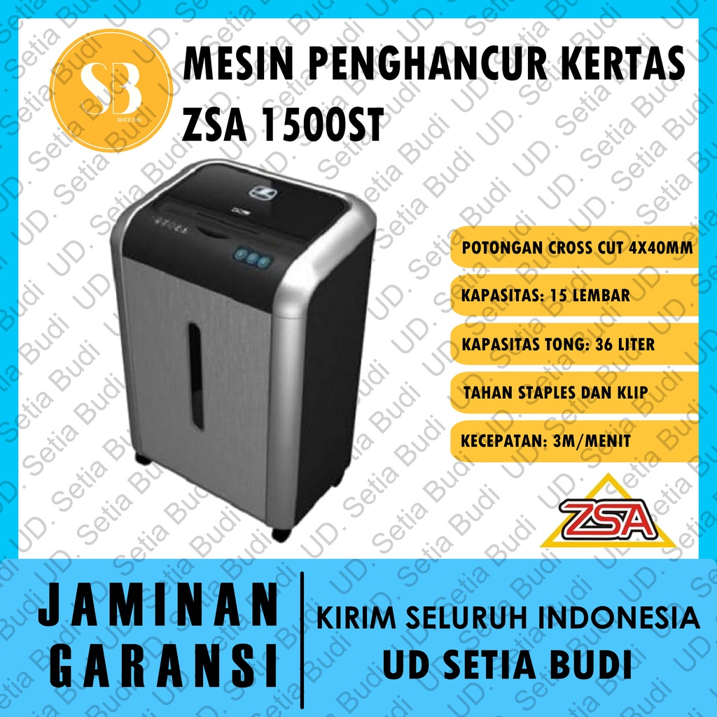 Mesin Penghancur Kertas / Paper Shredder ZSA 1500ST