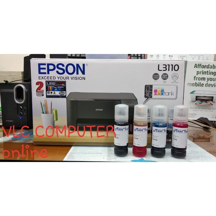 

Printer Epson Eco Tank L3110 Print Scan Copy Bundling Tinta Maxx Ink
