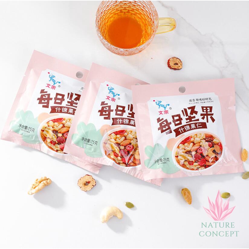 Camilan Sehat Mixed Nuts Snack Diet Enak Kacang Almond Kuaci Kismis