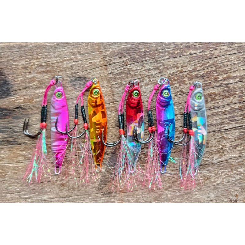 [COD] Lengkap HOOK Micro Jig 15 gram Copy EXODUS SALVATOR model S / BENGKOK KILLER ultralight metal 