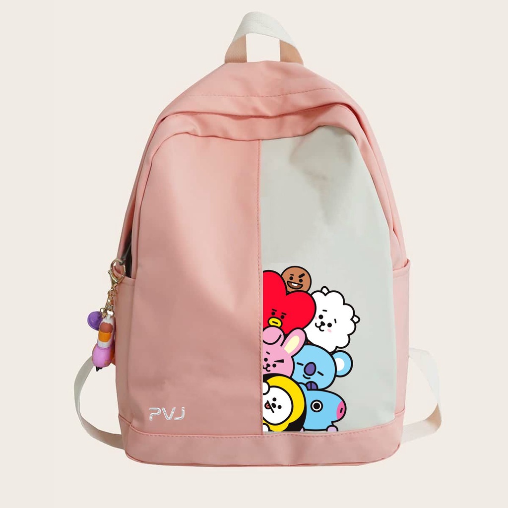 PVJ Tas Sekolah Anak Perempuan SD Ransel BT 2I Kpop Korea Style Kids Backpack