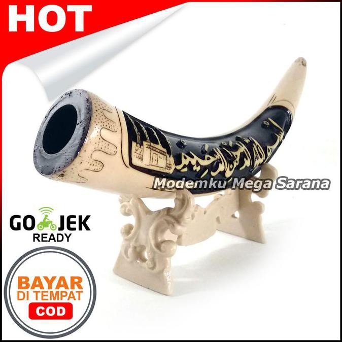 Ready Oke] Pajangan Replika Taring Gajah Lafadz Bismillah Warna Gading