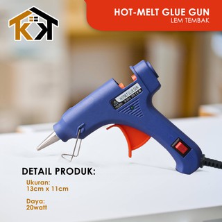 (KK) Alat Lem Tembak Mini ON-OPF Glue Gun 20Watt / Glue Gun ON-OFF