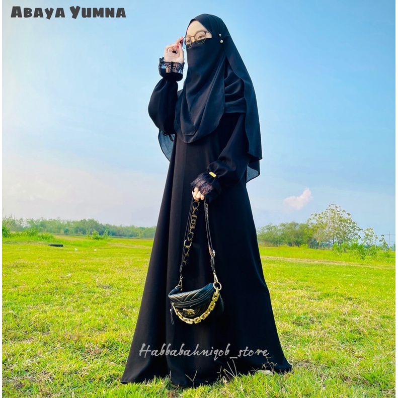 Abaya Bassic Abaya Hitam Jetblack Abaya Turki Abaya Arab Gamis Dress Hitam Jetblack Abaya Terbaru ABAYA YUMNA