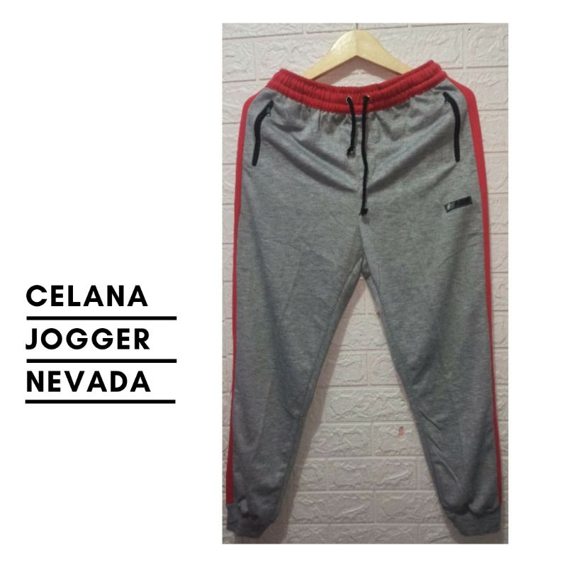 CELANA JOGGER NEVADA CELANA TRENING  OLAHRAGA BABYTERRY PRIA