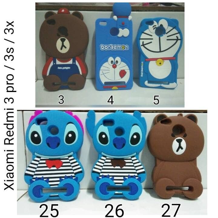SILICON CASE KARAKTER FOT XIAOMI REDMI 3 PRO / CASE SILICON REDMI 3S