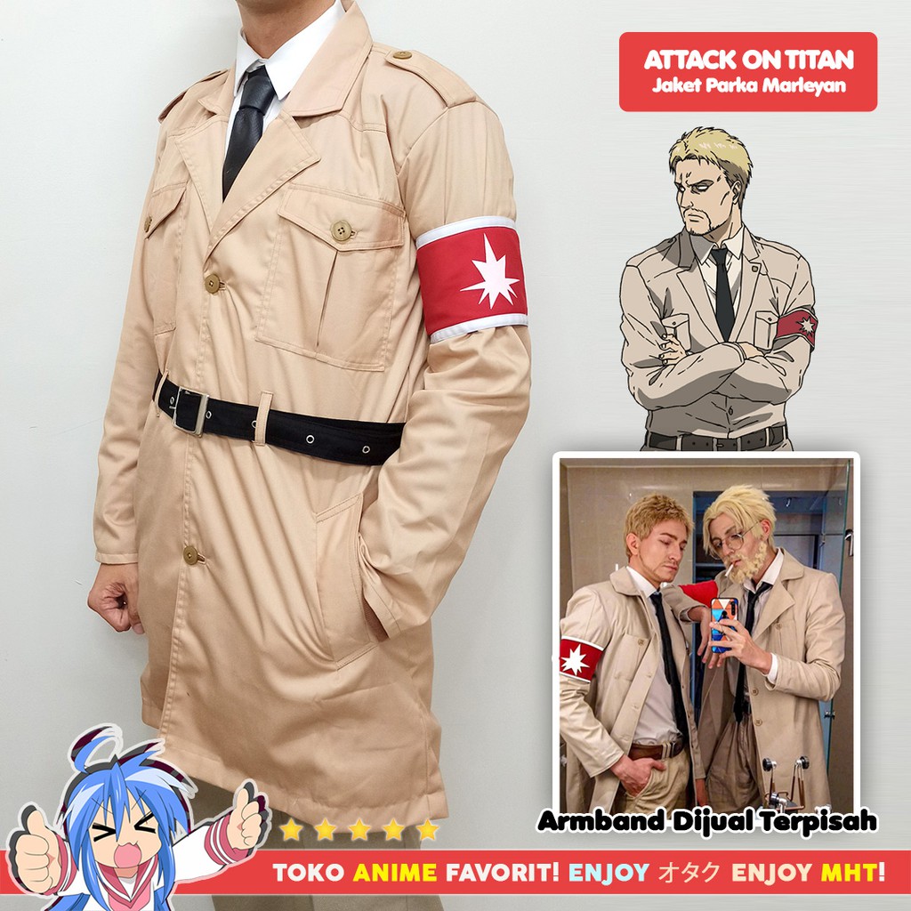 Jaket Parka Militer Military Marleyan Shingeki no Kyojin Attack On Titan