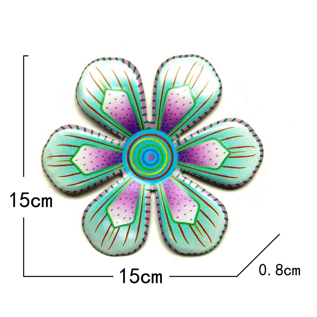 Populer Metal Flower Ornamen Pagar Cantik Home Wall Art