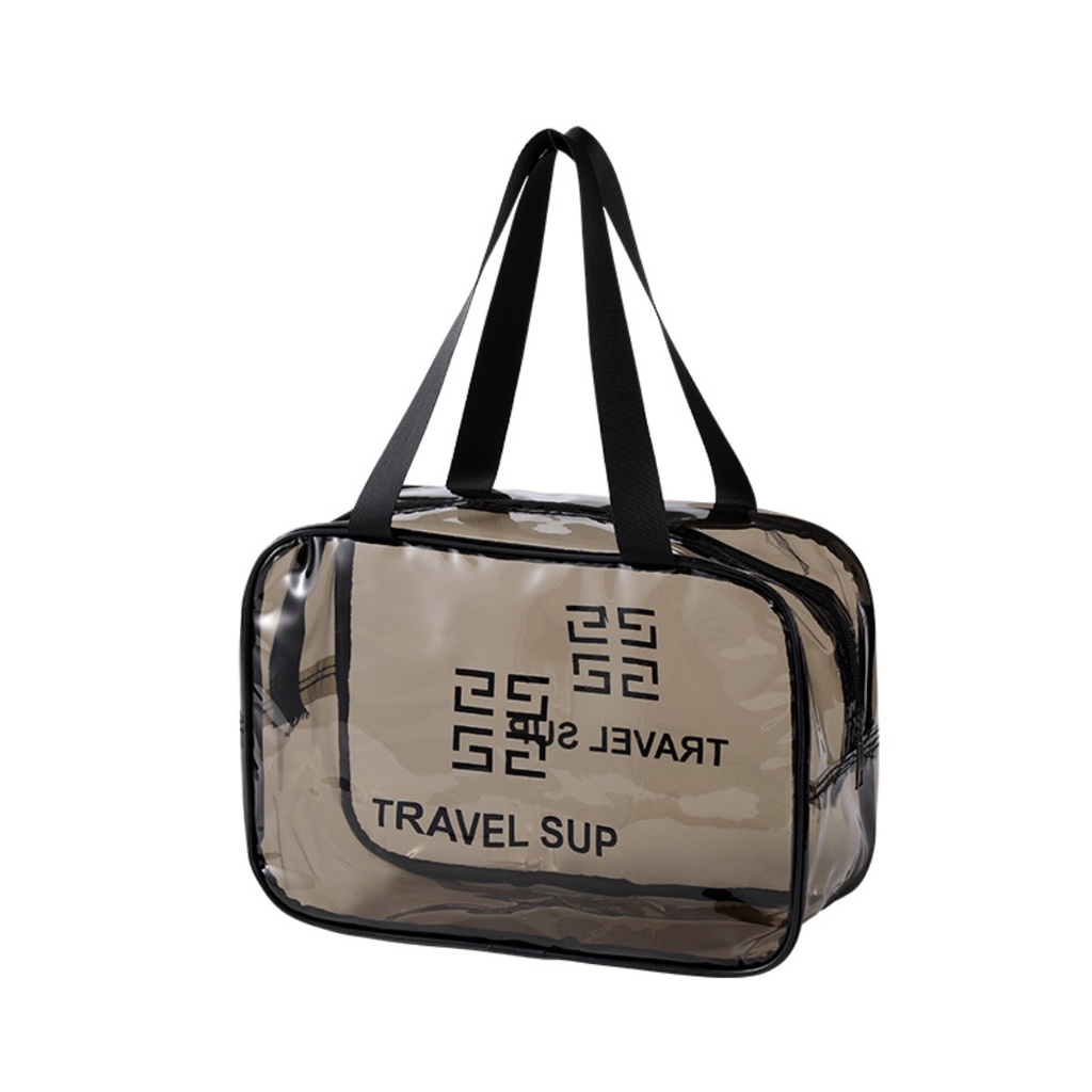 WRF29 Tas Kosmetik Transparant Waterproof Travel Multifunction Bag TKM