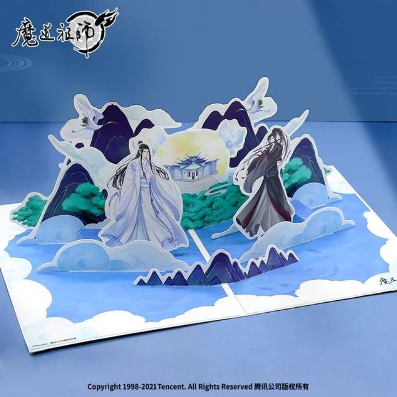 [ready stock] official mdzs wangxian pop up book sceneries