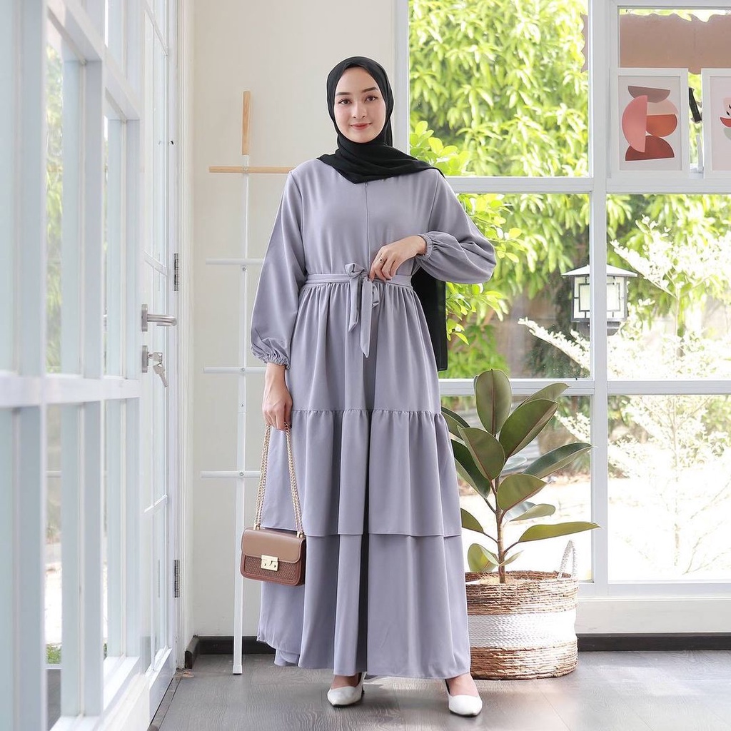 Mirai Gamis Hitam Polos Remaja Terbaru Hello_lady dresswanita dressmurah dressmuslim-2