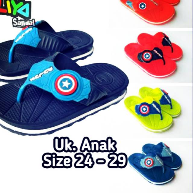  Sandal  anak  laki laki sendal jepit anak  cowok Dulux  293D 