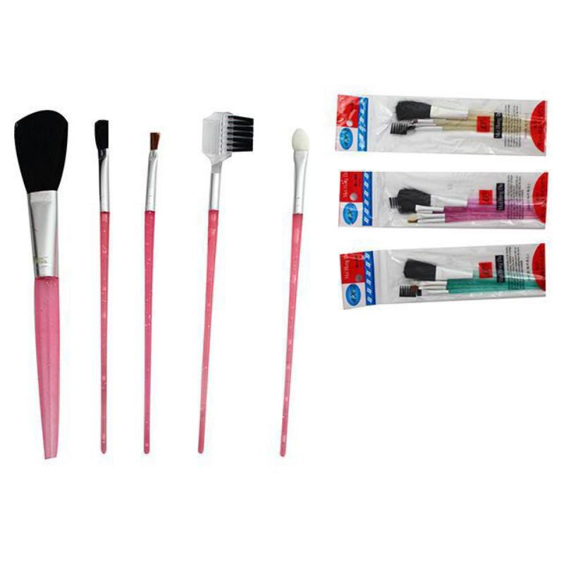 Makeup Brush 5 Pcs Paket Kuas Make Up Brush Set 5 IN 1