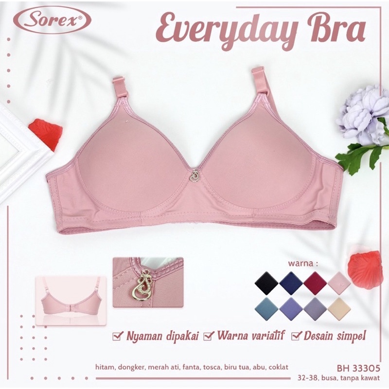 Bra BH Tanpa Kawat Everyday Bra Sorex 33305