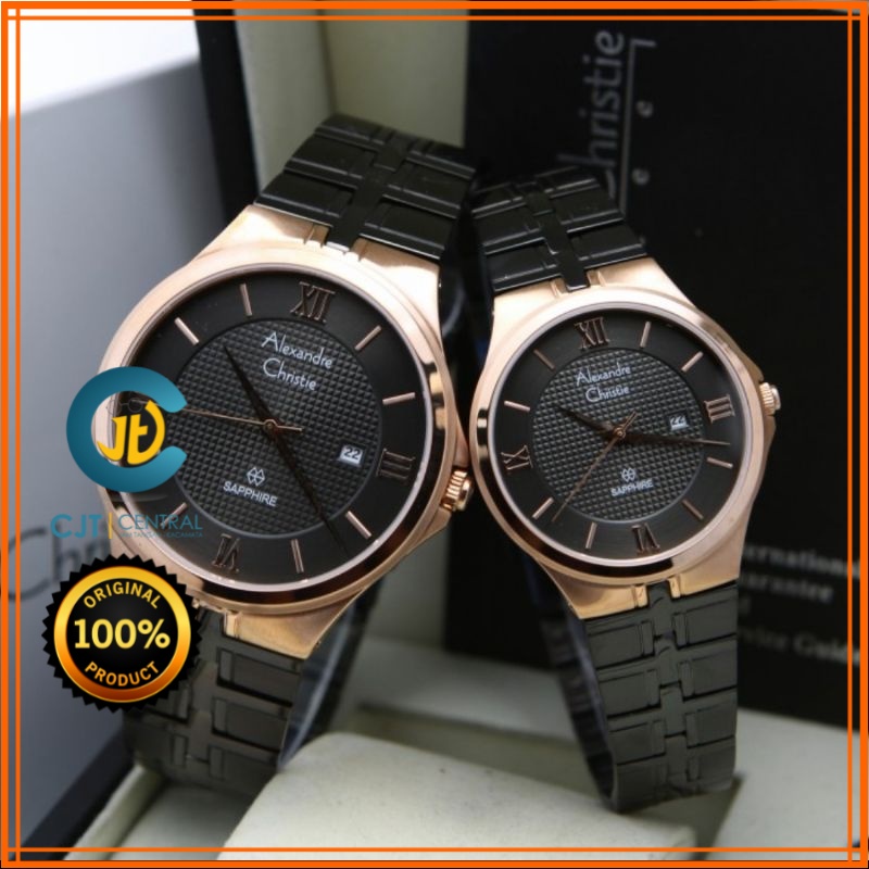 JAM AC COUPLE | JAM TANGAN AC COUPLE | JAM ALEXANDRE CHRISTIE COUPLE