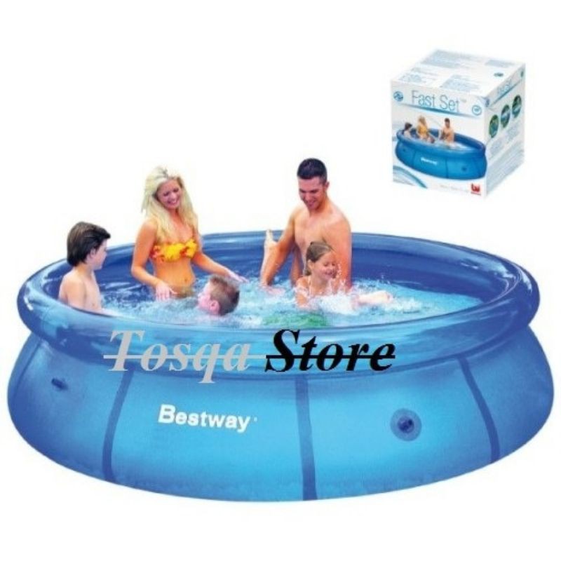 Kolam Anak Kolam Karet Bestway Fast Set Pool 244 57265 / Kolam Karet