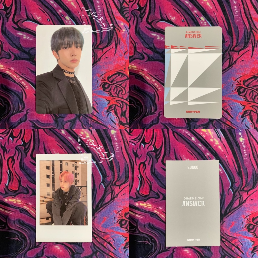 Heesung Sunoo Dimension : Answer No Enhypen PC Selca Pola