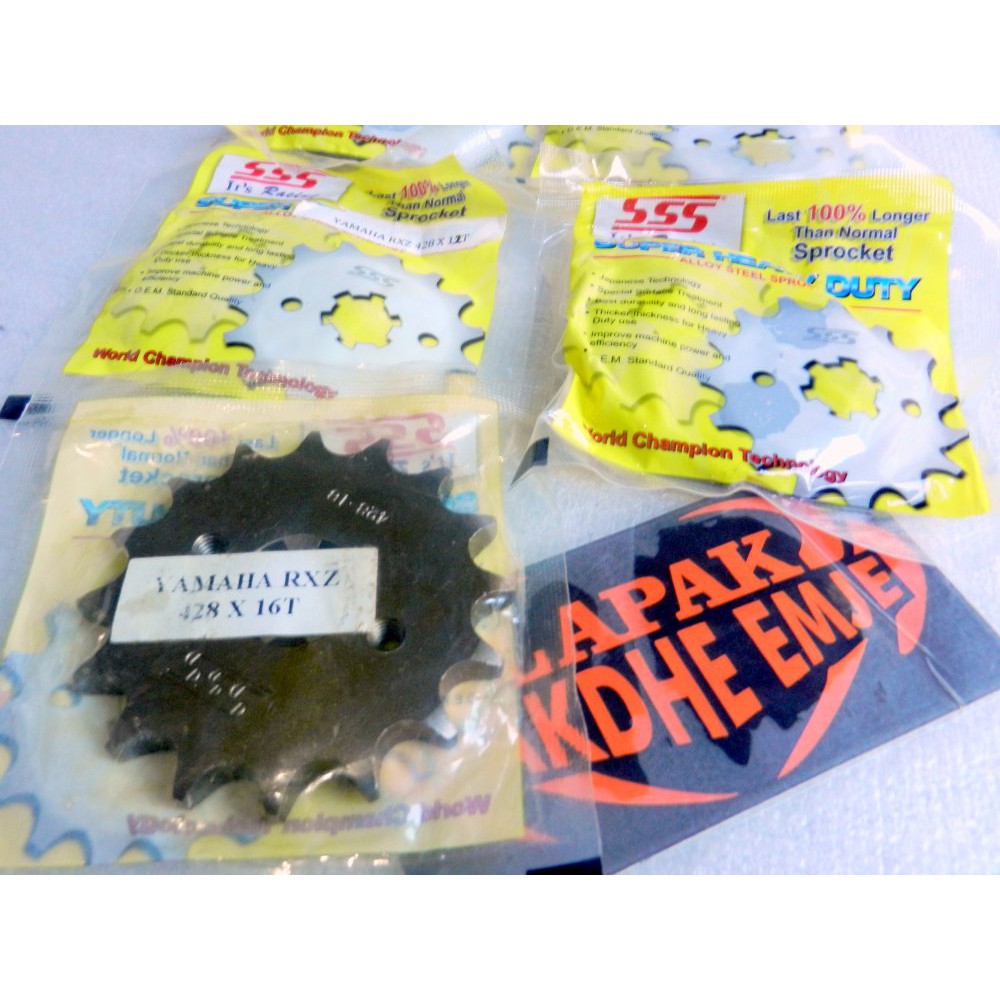 SERBA ORI GEAR SSS DEPAN 428 / 16 JUPITER Z / BYSON / VIXION / FIZR / RX KING / RXZ / JUPITER MX /