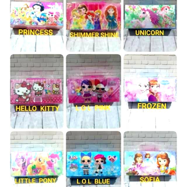 

Kotak Pensil Kode 3 Dimensi 3 Susun Karakter Doraemon Unicorn Frozen BT LOL Avengers