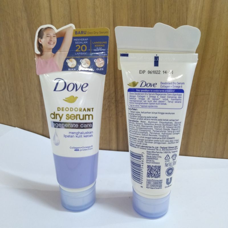 DEODORANT DOVE DRY SERUM COLLAGEN+OMEGA 6 50ML