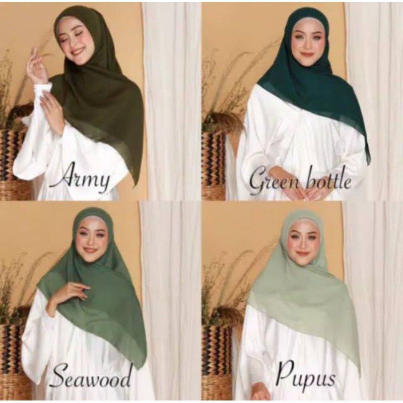 HIJAB SEGI EMPAT PARIS PREMIUM,PARIS POLOS KW2,SEGI EMPAT PARIS ORIGINAL