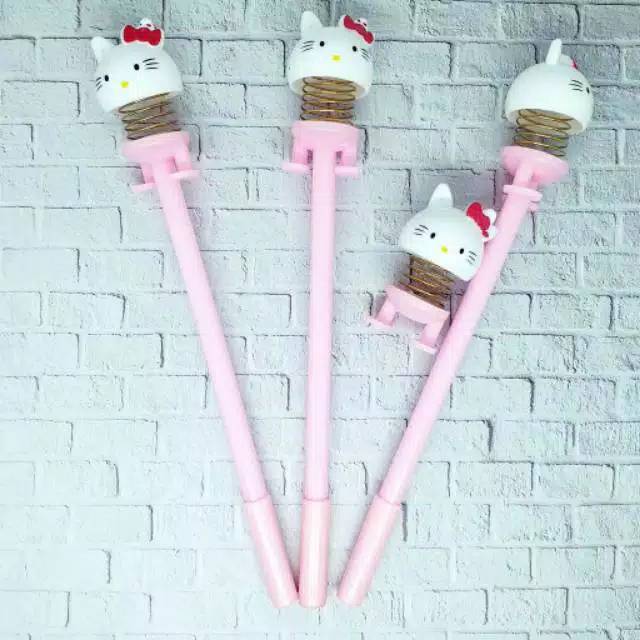 PAKET Bolpen Spiral Doll Karakter lucu ( Isi 12Pc)