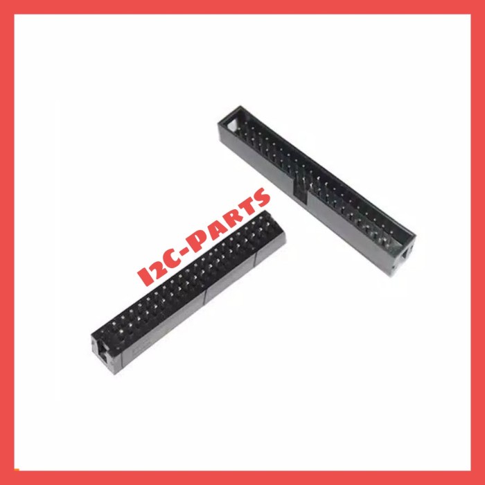 DC3-40P IDC BOX Header 40pin 2x20 Male Socket JTAG Soket 40 pin Lurus