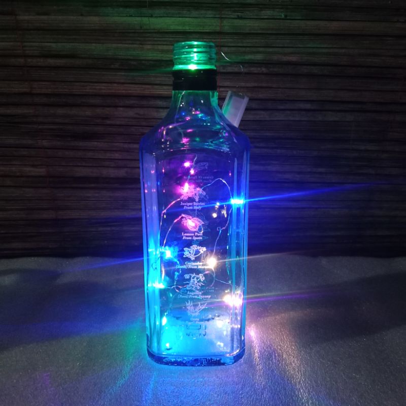 Botol lampu / Lampu hias / Lampu botol kaca / bottl lamp