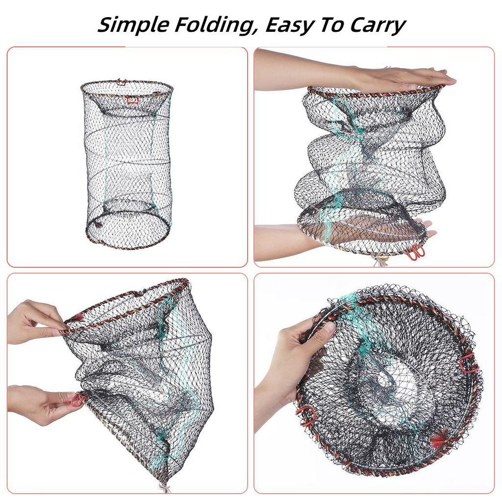 Jaring Perangkap Lipat Ikan Jaring Lipat Perangkap Ikan Udang Fishing Net Cage Foldable