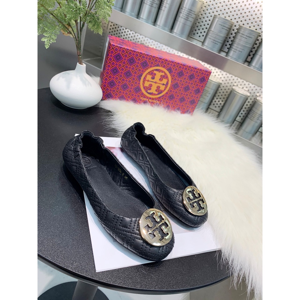 [Instant/Same Day] STB03   Ori TB sheepskin with electric embroidered diamond design ladies flat shoes flat shoes  xie