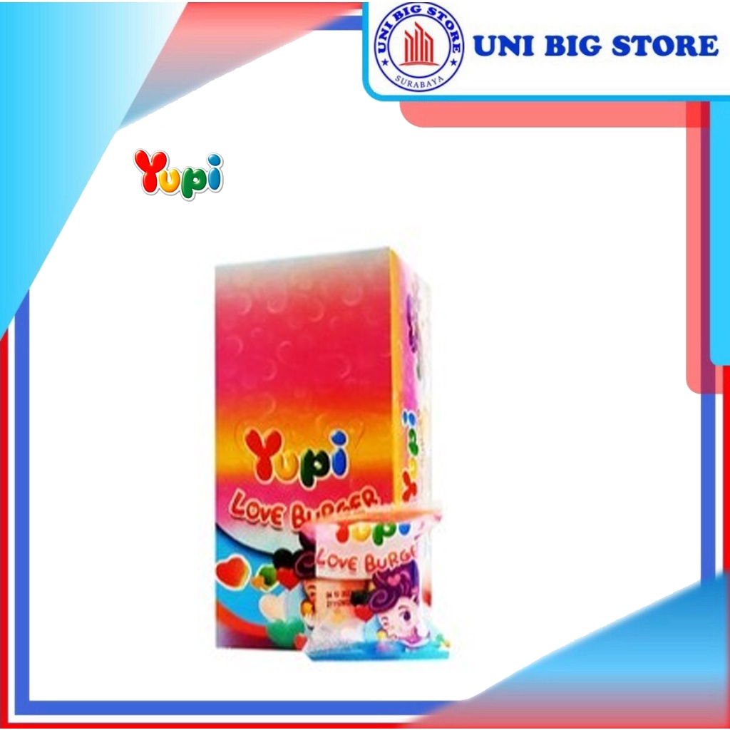 

Yupi Permen Jelly Fruit Love Burger 144 gr BOX