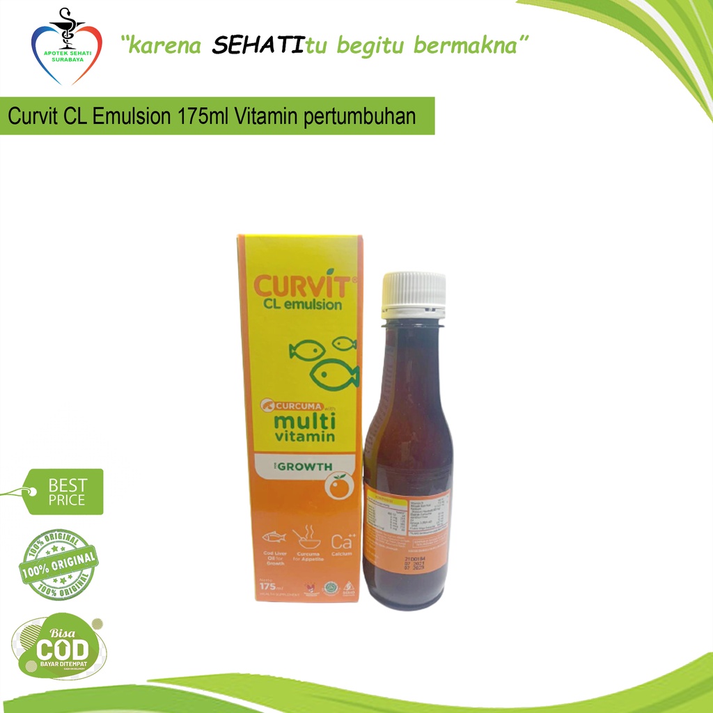 CURVIT CL EMULSION VIT NAFSU MAKAN DAYA TAHAN TUBUH NUTRISI OTAK