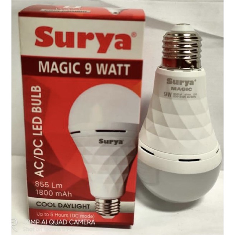 Bola Lampu 9 Watt Surya Magic LED