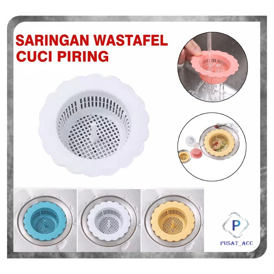 PVC78 - Jaring Saringan Wastafel Cuci Piring PVC